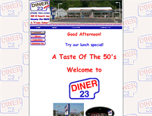 Tablet Screenshot of diner23.com